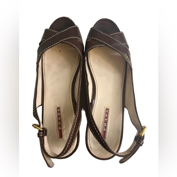 Prada womens wedge sandals size 41 - Picture 2 of 16